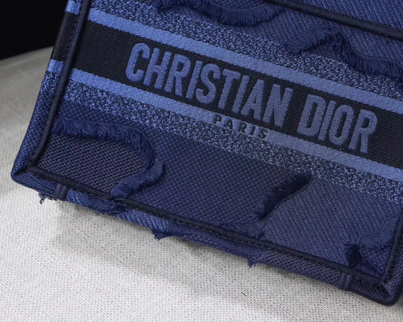 Dior Mini Book Tote Bag in Blue Camouflage — image 8