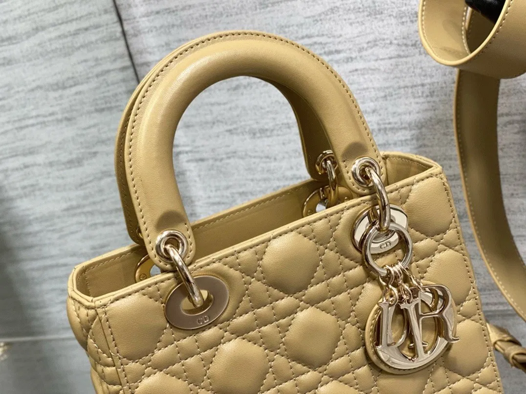 Dior Small Lady Dior My ABCDior Bag in Pastel Yellow — image 4