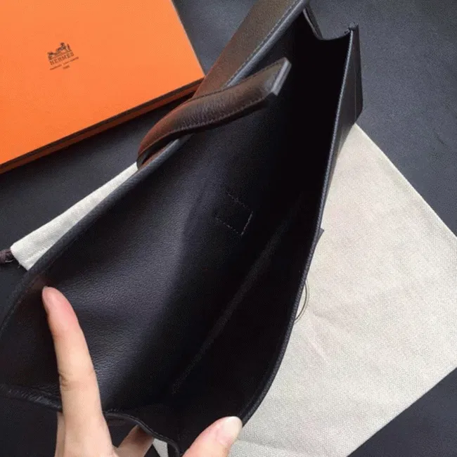 Black Hermes Jige Elan 29 Classic Everyday Clutch — image 2