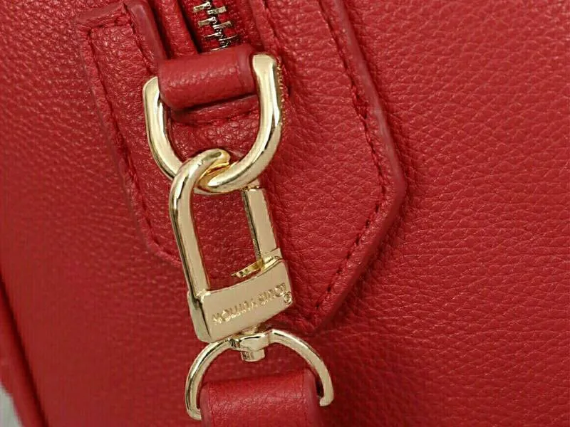 Louis Vuitton Monogram Empreinte Speedy Bandouliere 25 Handbag In Red — image 8