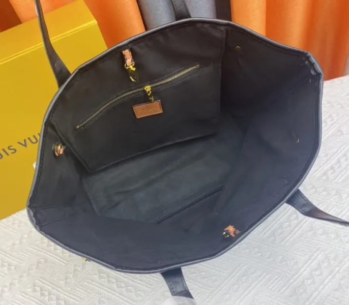 Louis Vuitton Monogram Empreinte Wild At Heart Neverfull MM Tote In Black — image 5