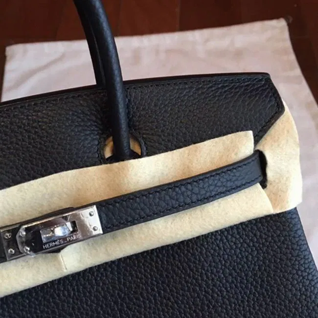 AAAAA Class Black Hermes Birkin 25cm Copy Bag — image 5