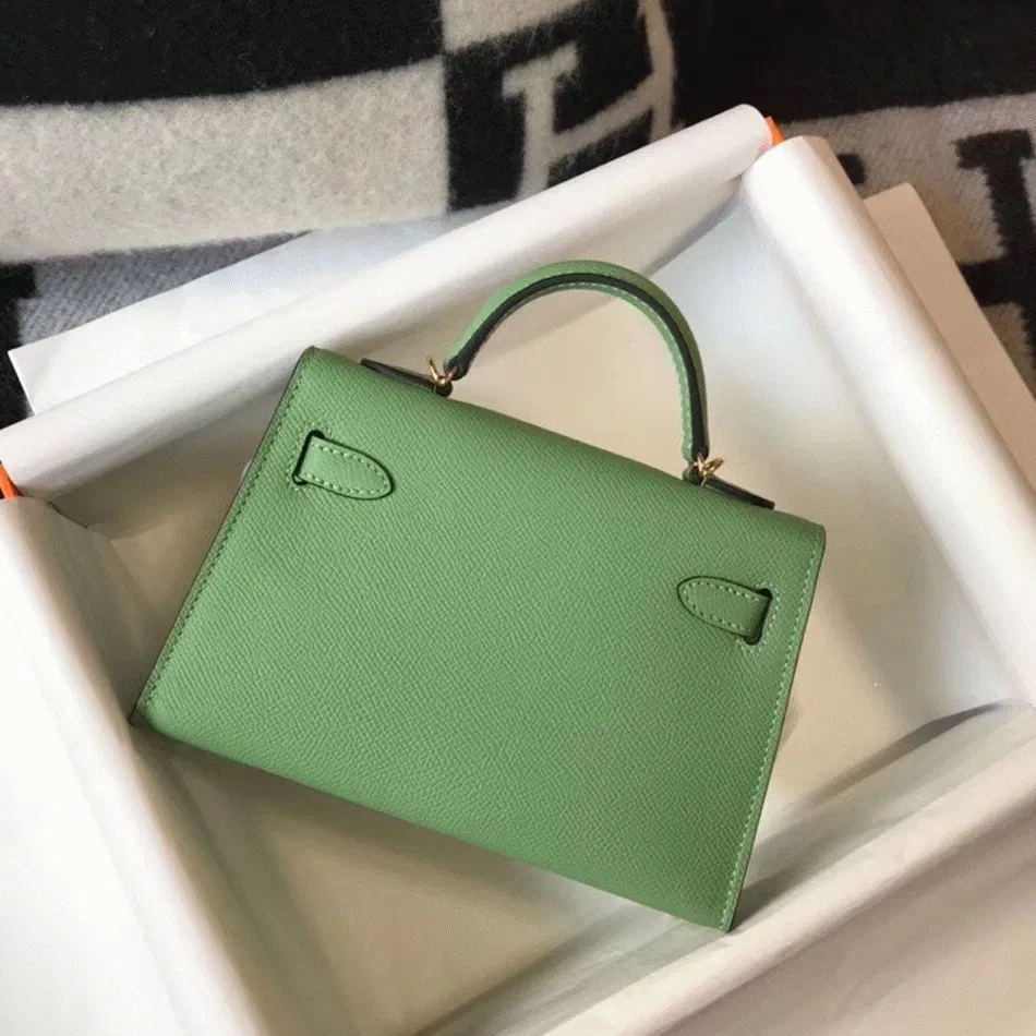 Hermes Kelly Mini II Bag in Vert Criquet — image 2