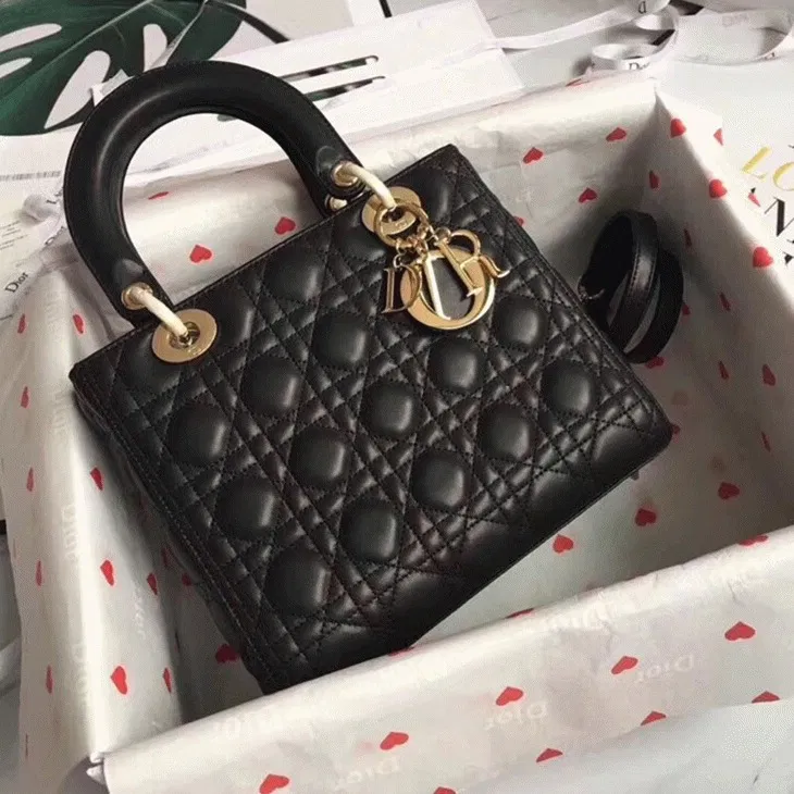 Dior Lady Dior Medium Bag in Black — image 6