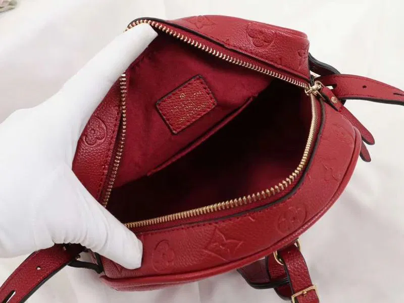 Louis Vuitton Monogram Empreinte Boite Chapeau Souple MM Bag In Red — image 3