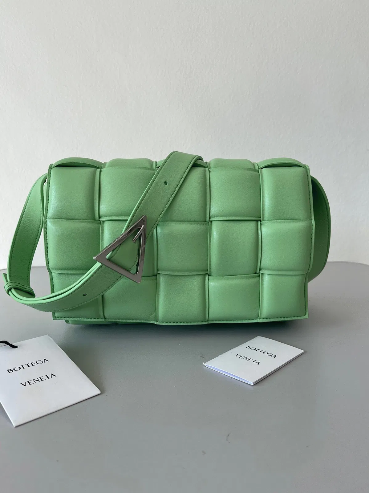 Top Quality Bottega Veneta Padded Cassette Bag In Acid Green — image 5