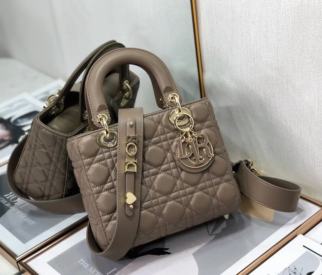 Dior Small Lady Dior My ABCDior Bag in Warm Taupe — image 5