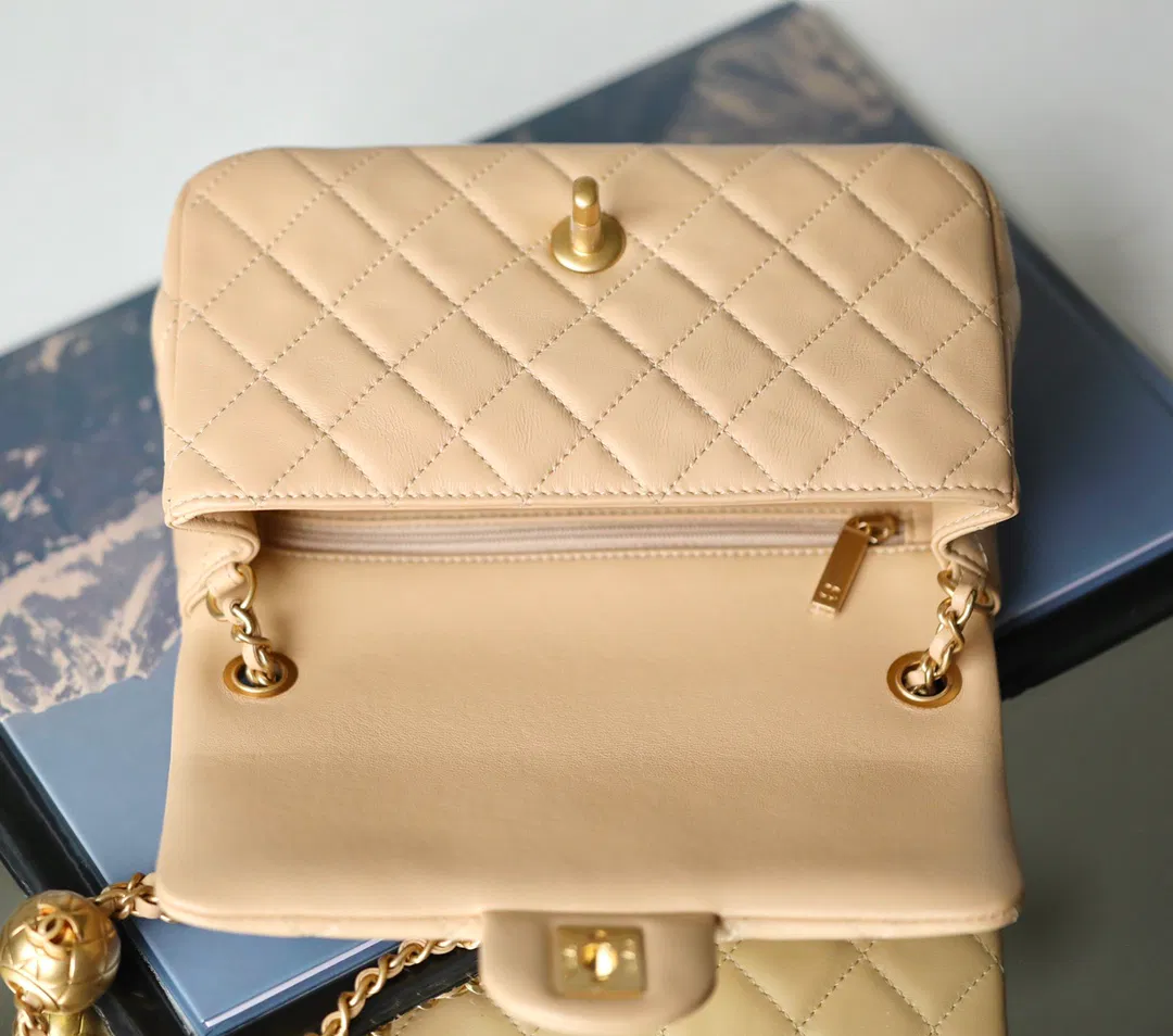 Chanel classic flap mini with golden ball — image 7