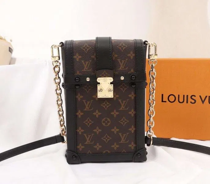 Louis Vuitton Monogram Canvas Vertical Trunk Pochette