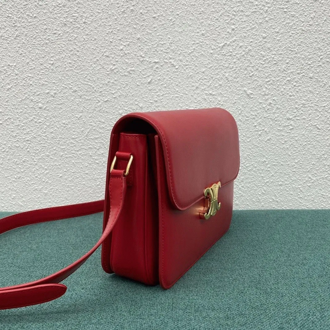 Top Quality Celine Triomphe Large Bag In Red — image 8
