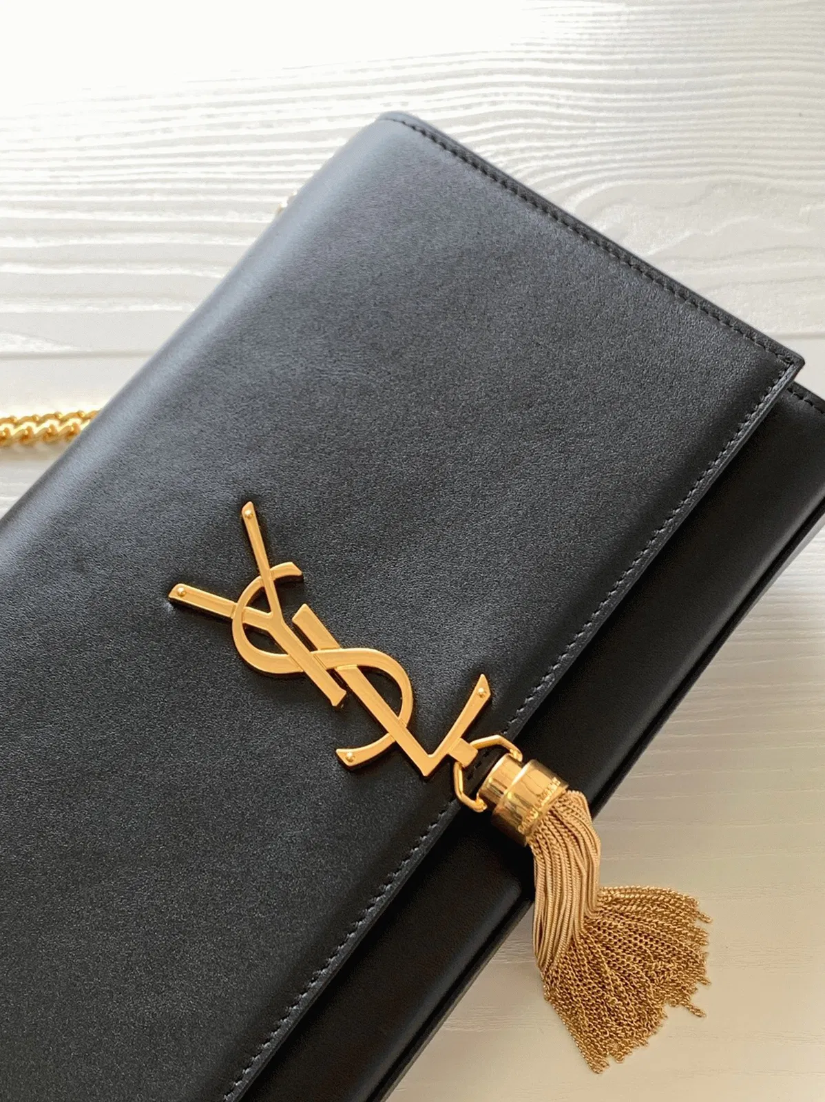 Saint Laurent Kate Medium Tassel Bag Black Smooth Leather — image 7
