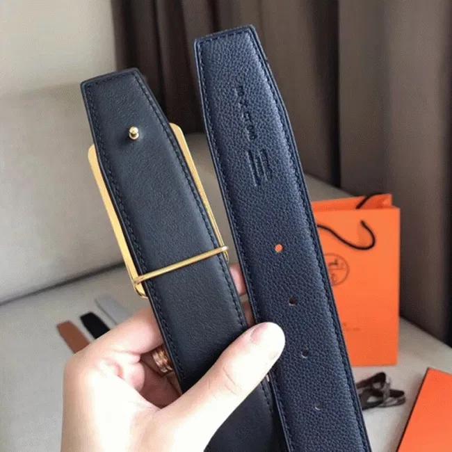 Hermes Officier belt buckle in navy blue — image 4