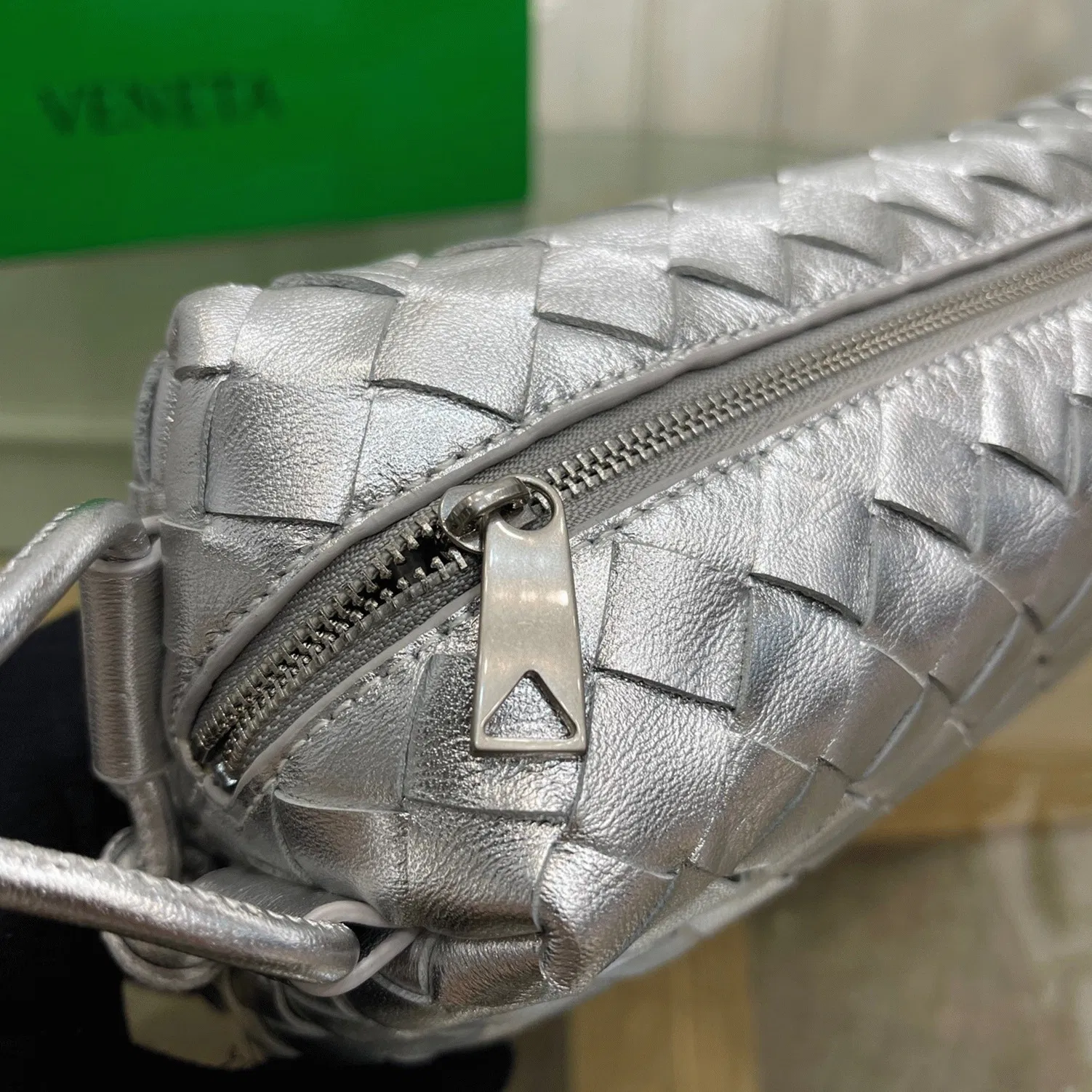Bottega Veneta Loop Small Bag Silver — image 8