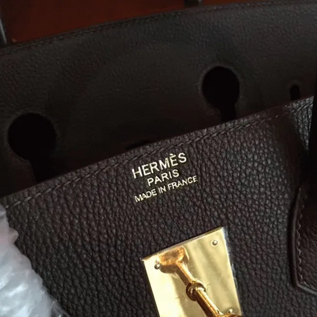 Top Quality Cafe Hermes Birkin 35cm High-End Copy — image 3