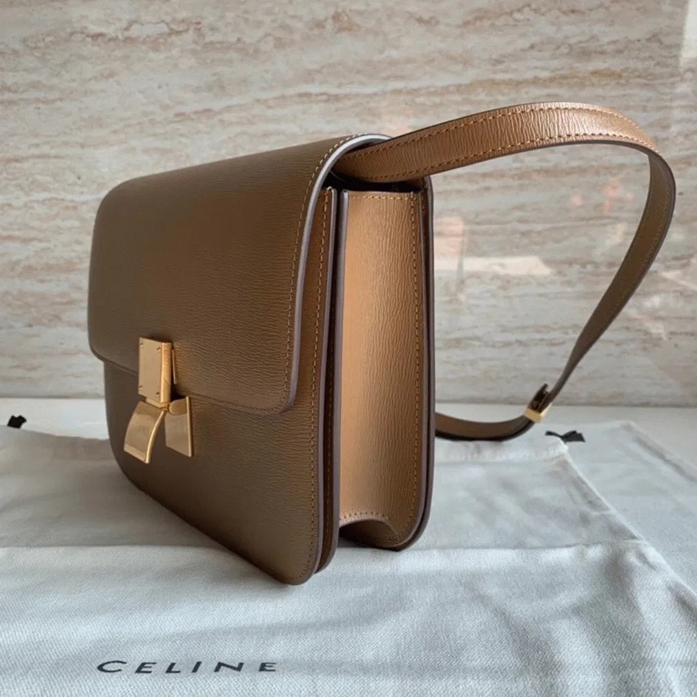 Top Quality Celine Classic Box Medium Bag In Camel — image 7