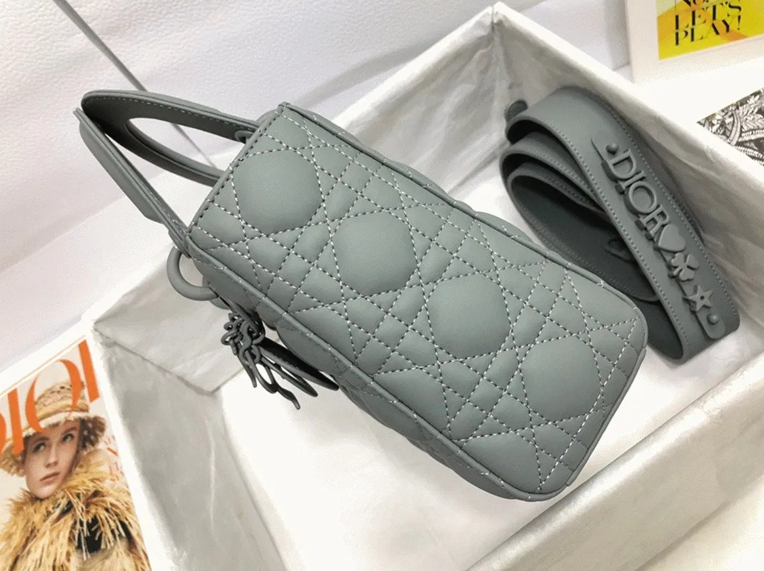 Dior Small Lady Dior My ABCDior Bag Knockoff in Grey — image 6