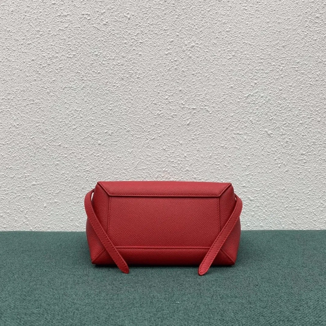 Celine Belt Nano Bag Knockoff in Red — image 4