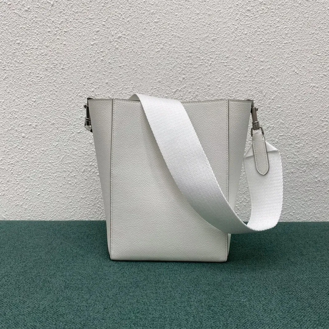 Top Quality Celine Sangle Small Bucket Bag In White Calfskin — image 8