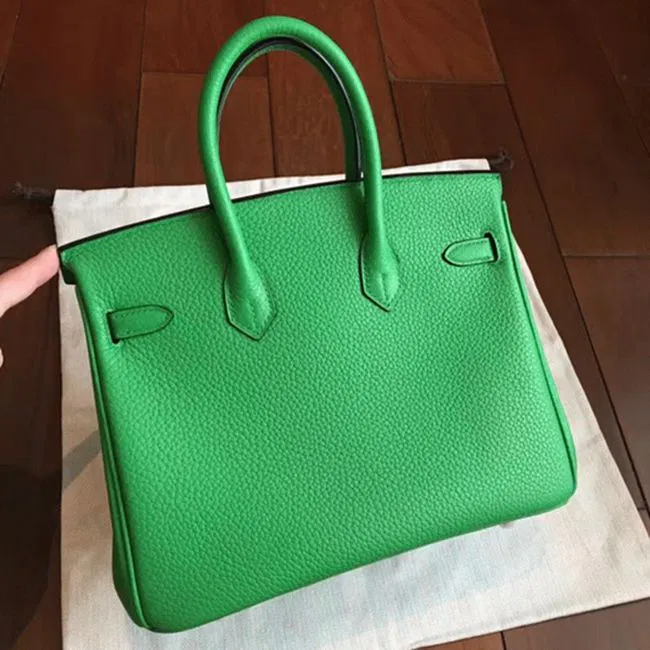 Premium Bamboo Hermes Birkin 25cm Knockoff Handbag — image 3