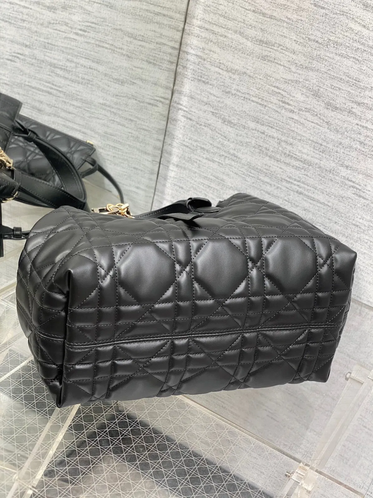 Dior Toujours Medium Bag in Black Macrocannage Calfskin — image 10