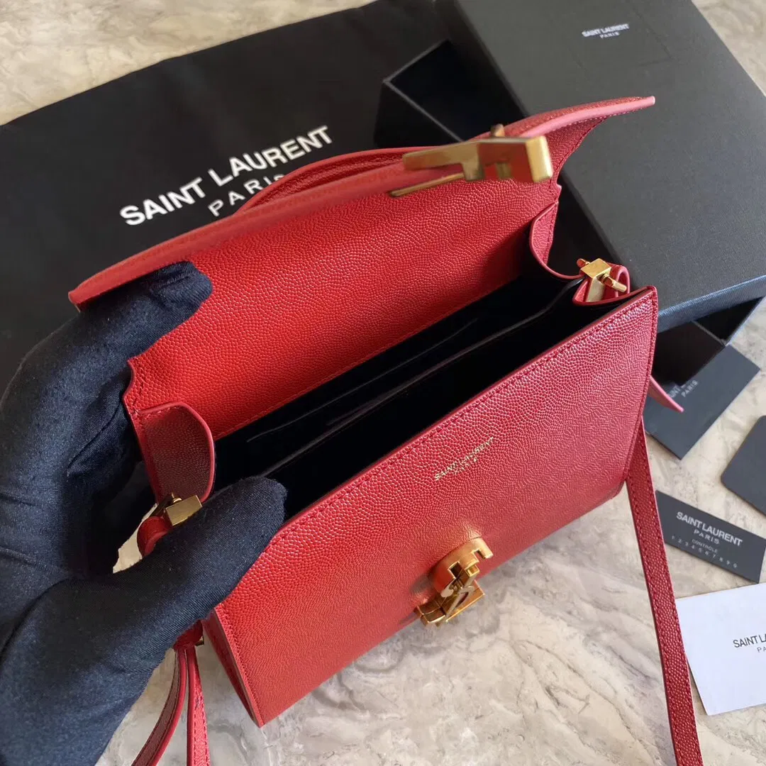 CASSANDRA MONOGRAM CLASP BAG IN MATTE PYTHON — image 4