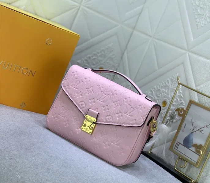 LV Monogram Empreinte Leather Metis In Light Hot Pink — image 2