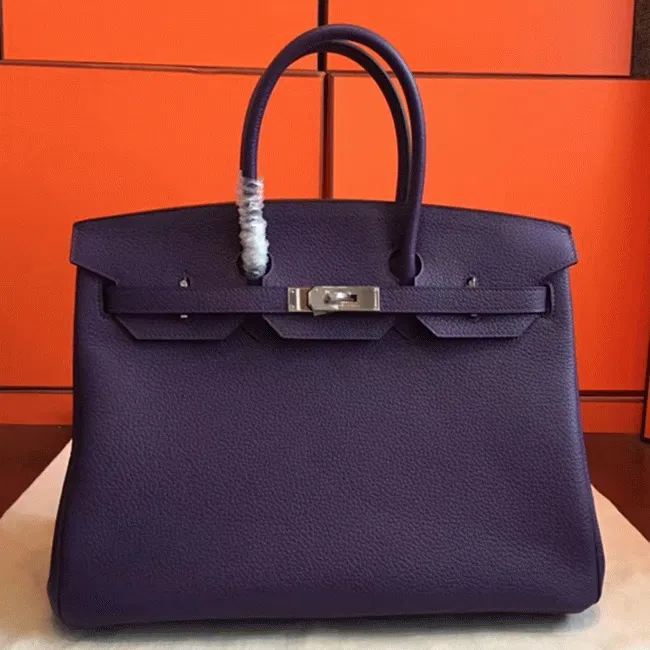 Iris Tone Hermes Birkin 35CM Designer Handbag