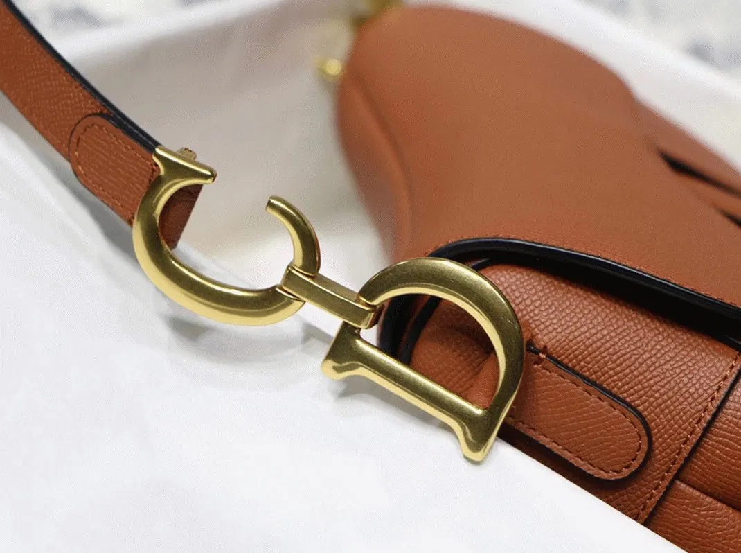Dior Saddle Bag in Dark Tan Grained Calfskin — image 8