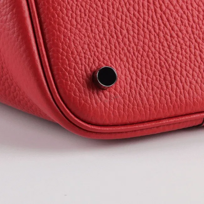 Red Hermes Picotin Lock handbag — image 4