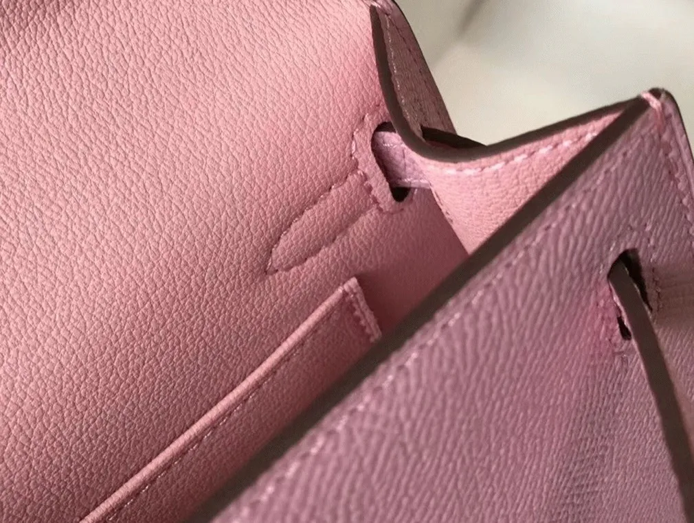 Hermes Kelly Mini II Bag Fake in Mauve Sylvestre — image 8