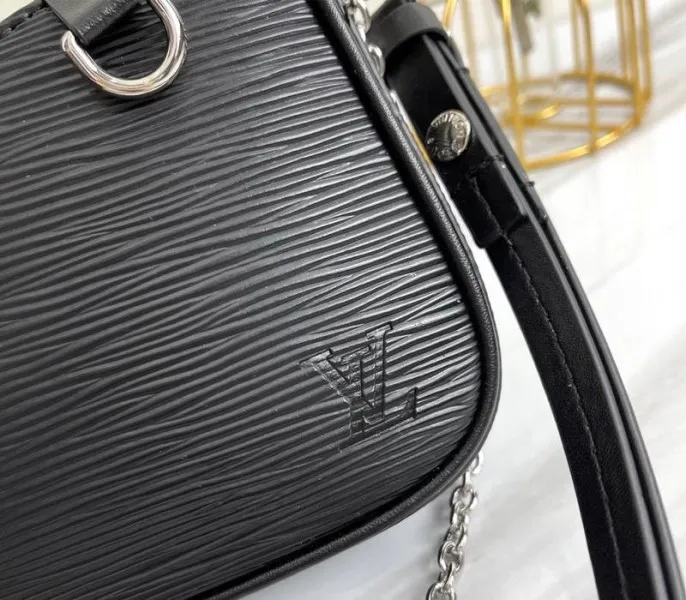 Louis Vuitton Epi Leather Easy Pouch On Strap In Black — image 9