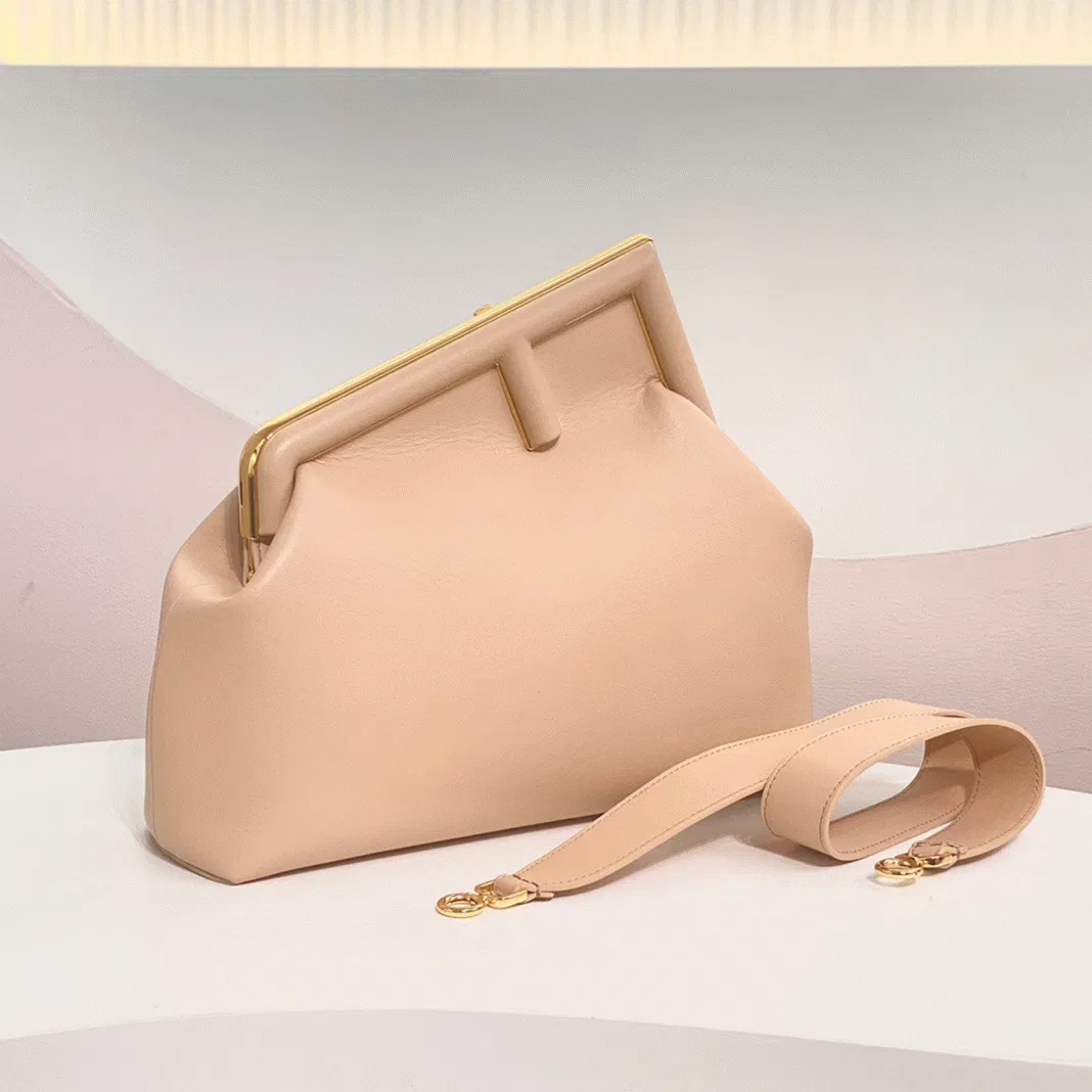 Top Quality Fendi First Medium Bag In Powder Pink Nappa Leather — image 7