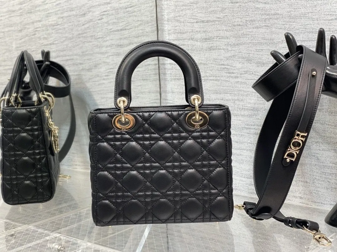 Dior Small Lady Dior My ABCDior Bag Knockoff in Black Cannage Lambskin — image 4