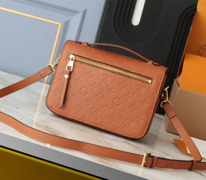 Louis Vuitton Monogram Empreinte Metis Handbag In Cognac Brown — image 2