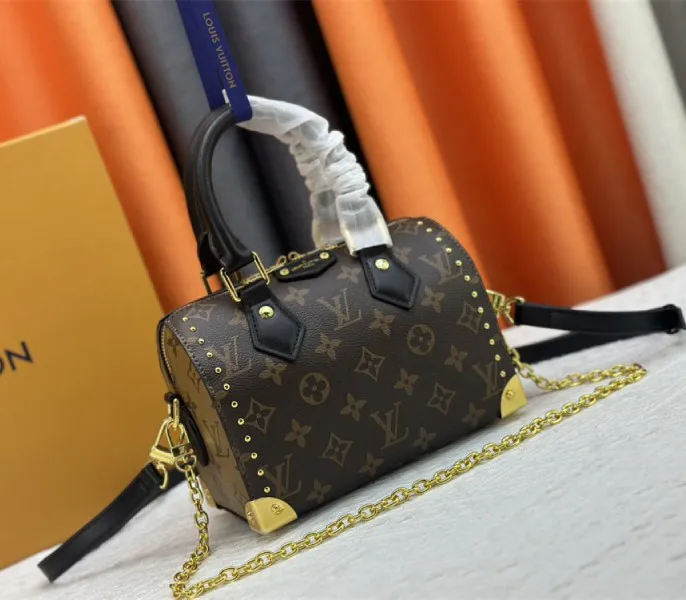 Louis Vuitton Monogram Canvas Cruise 2025 Speedy 20 Trunk Bag In Black — image 2