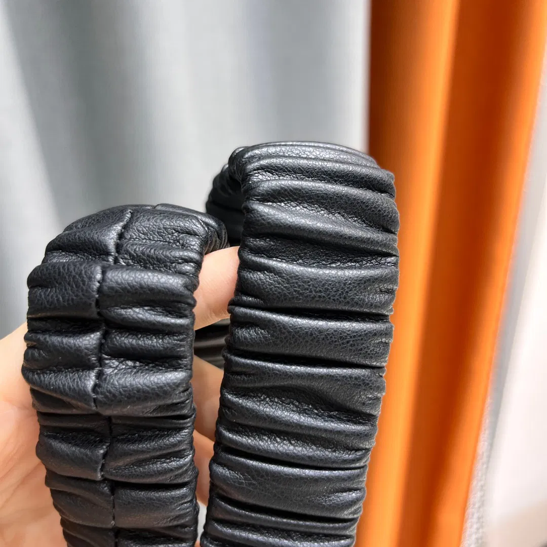 Lambskin Ruched CC Belt — image 4