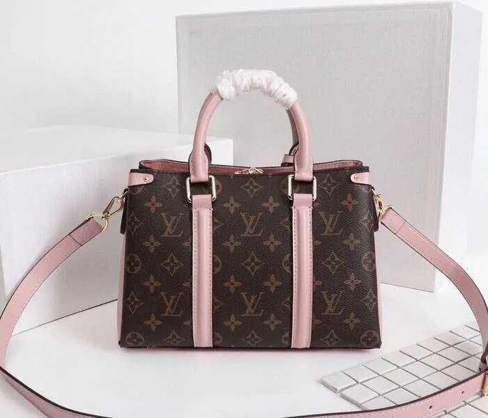 Louis Vuitton Monogram Canvas Soufflot BB Bag In Peach — image 3