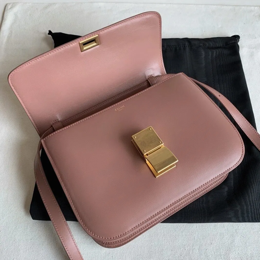 Top Quality Celine Classic Box Medium Bag In Antique Rose — image 8