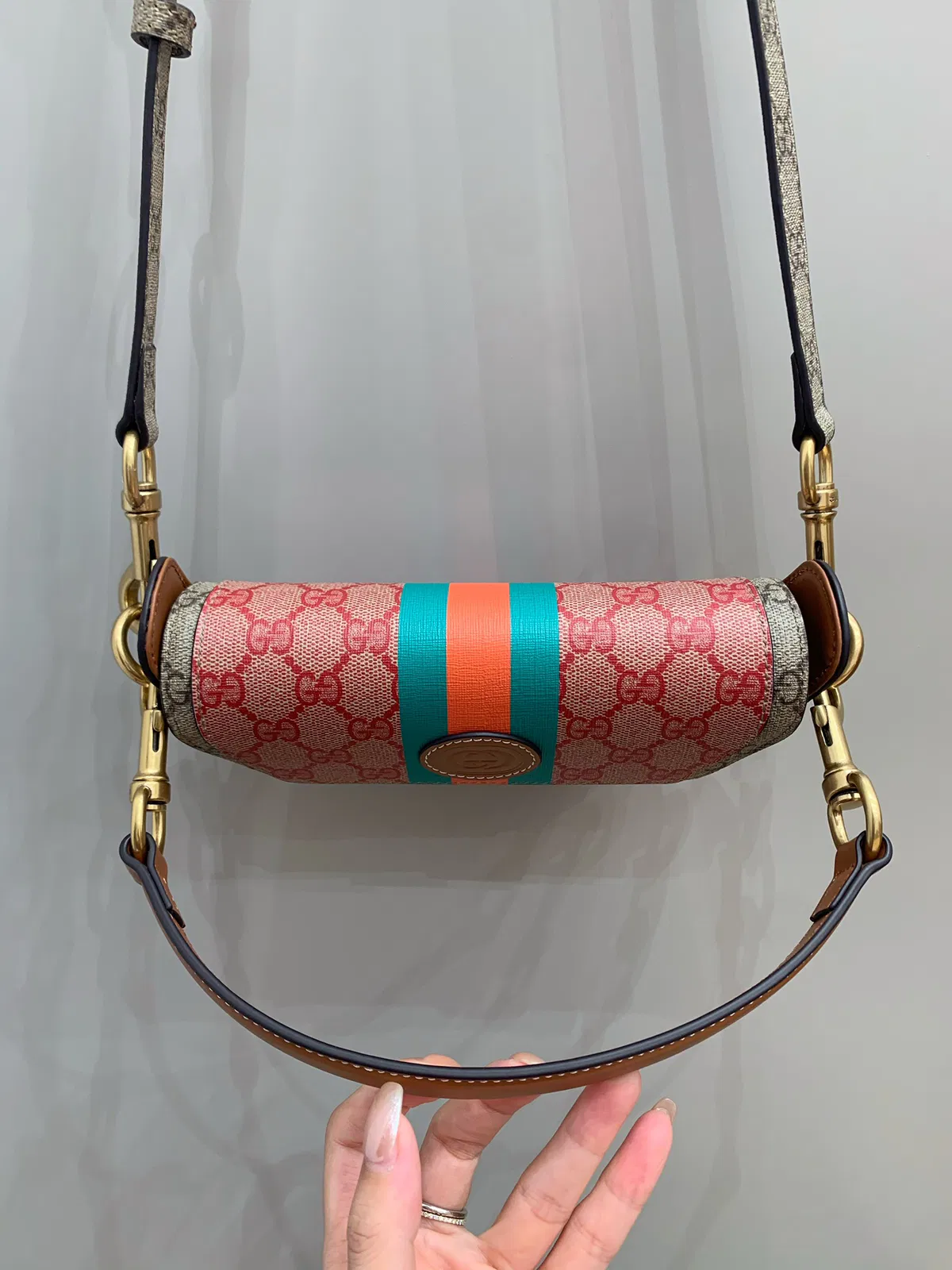 Mini Canvas GG Supreme Top-Handle Bag — image 5