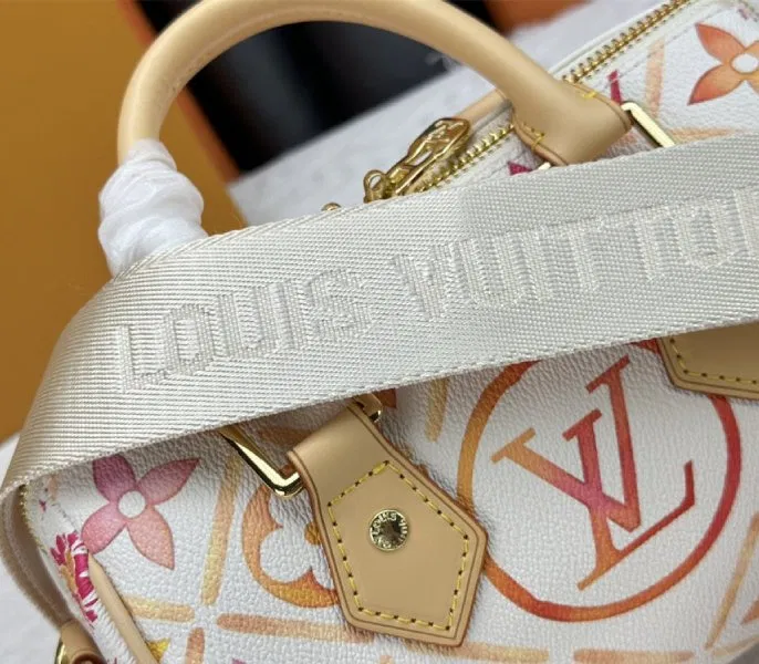Louis Vuitton LV By The Pool Monogram Tiles Canvas Speedy Bandouliere 20 Bag In Coral — image 8