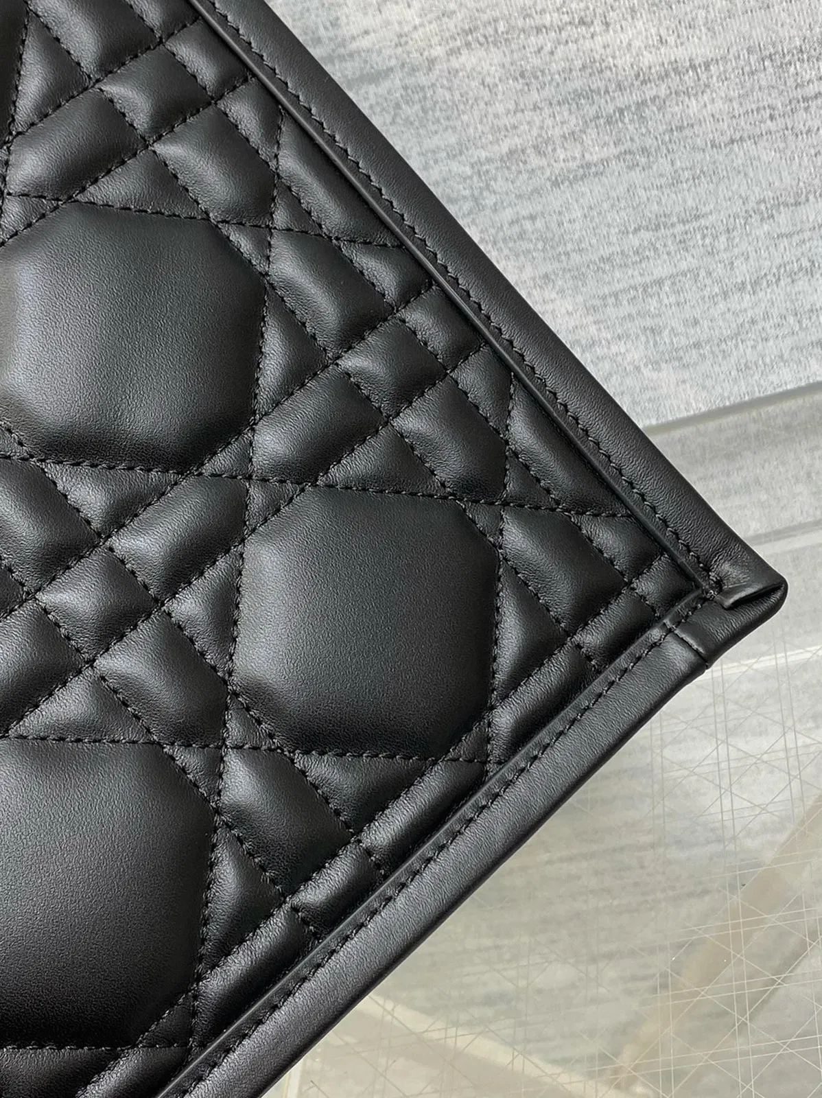 Dior Small Book Tote Bag with Strap in Black — image 7