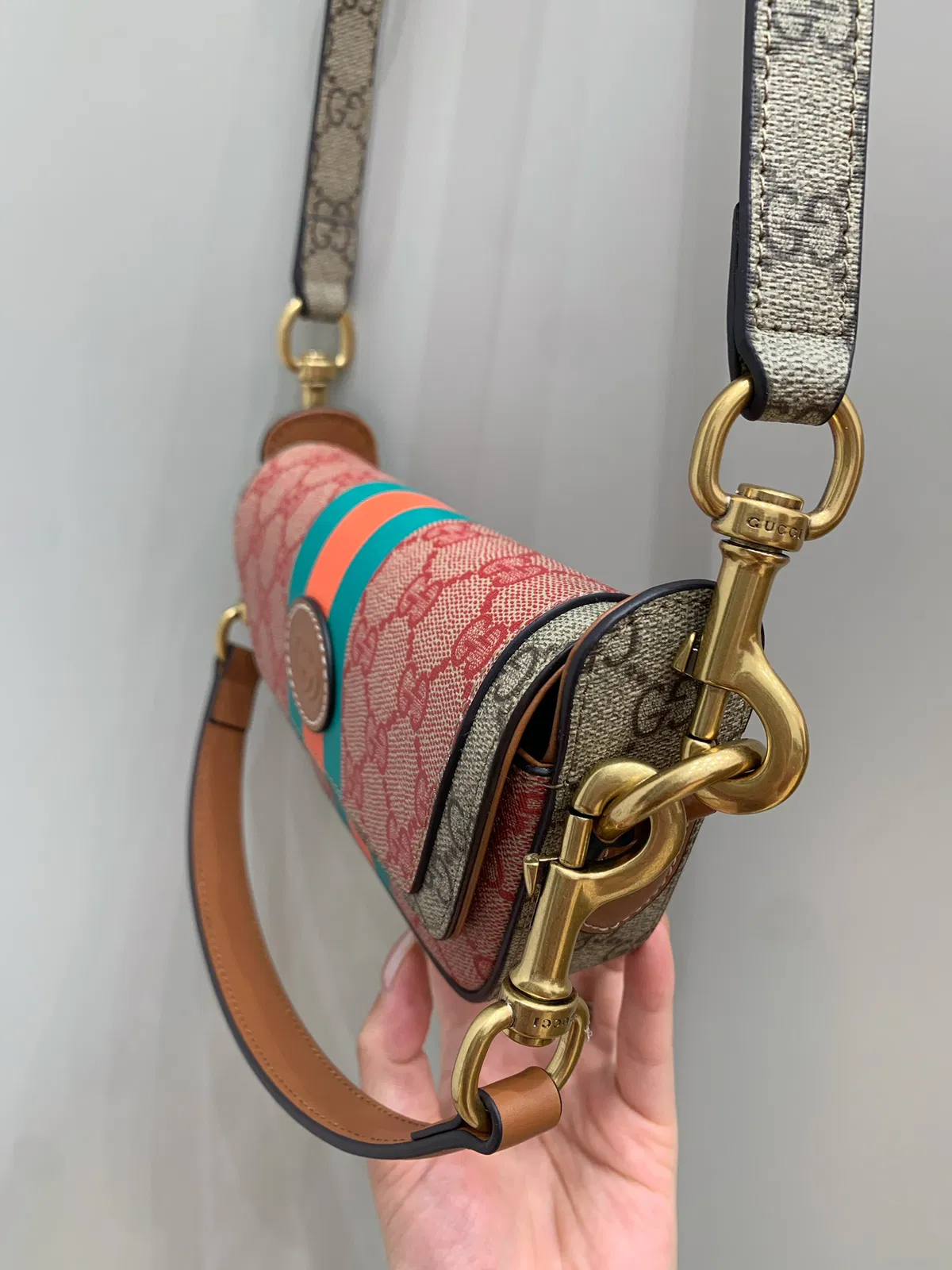 Mini Canvas GG Supreme Top-Handle Bag — image 6