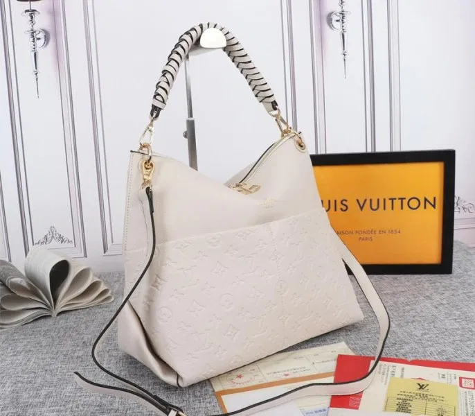 Louis Vuitton Monogram Empreinte Leather Maida Hobo In Cream — image 2