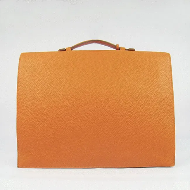 Orange Knockoff Hermes Sac A Depeches 38CM Professional Bag — image 4