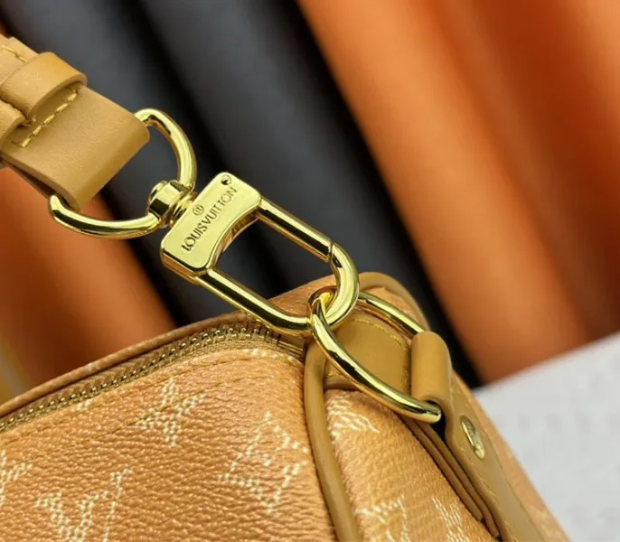 Louis Vuitton Monogram Heritage Canvas Keepall Bandouliere 50 In Yellow — image 8