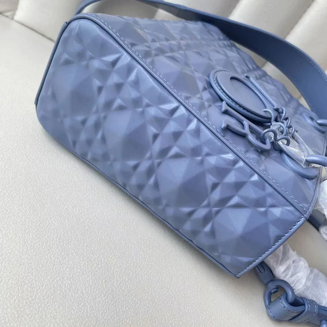 Dior Small Lady Dior My ABCDior Bag in Denim Calfskin with Diamond Motif — image 5