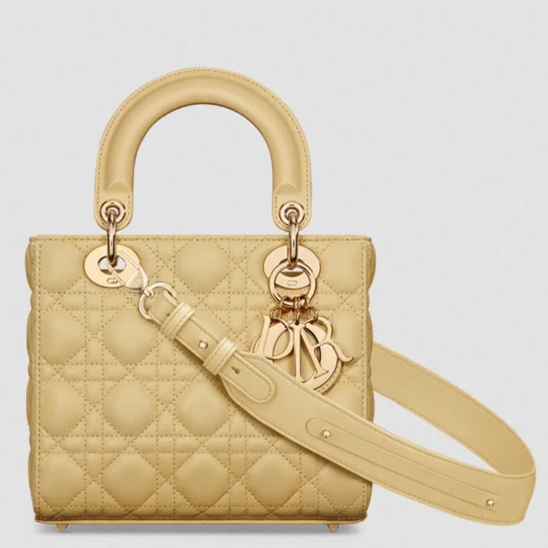 Dior Small Lady Dior My ABCDior Bag in Pastel Yellow