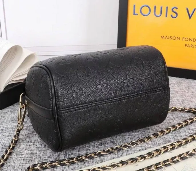 Louis Vuitton Monogram Empreinte Speedy BB Handbag In Black — image 3