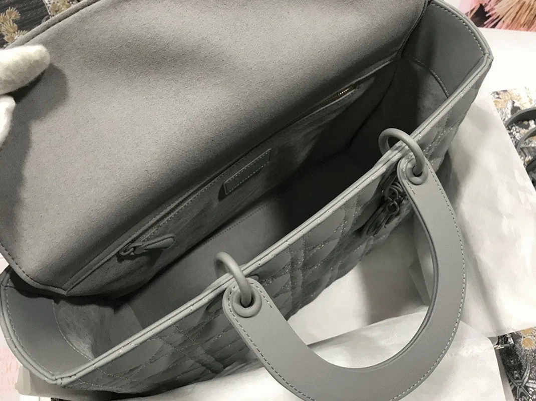 Dior Lady Dior Large Bag in Grey — image 4
