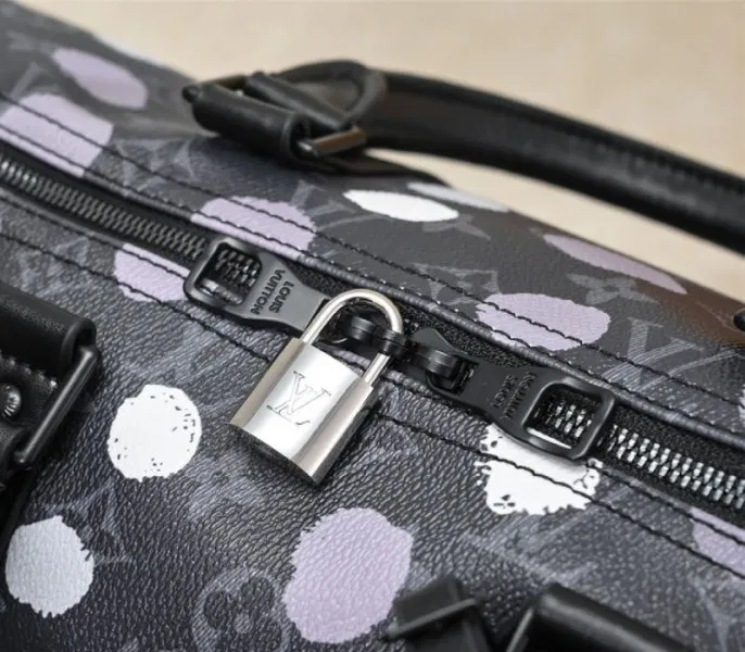 Louis Vuitton X YK Monogram Eclipse Keepall 45 Bandouliere Travel Bag — image 7